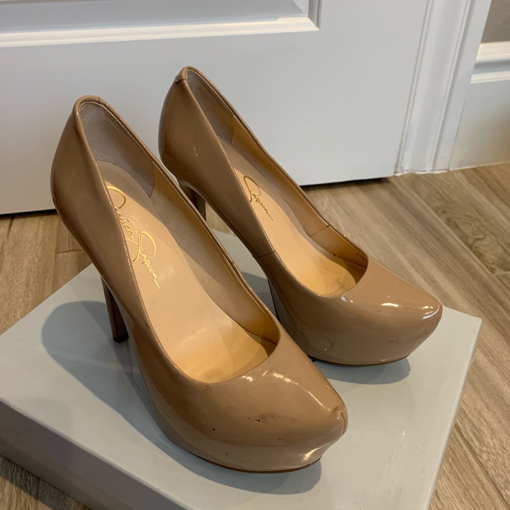 Jessica Simpson patent heels